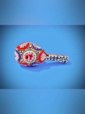 BROOCH ->STUNNING Vintage Italian Mosaic Mandolin Brooch from 1930’s to 1950’s.